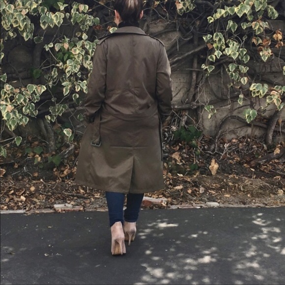 Olive Green trench coat - Picture 7 of 7